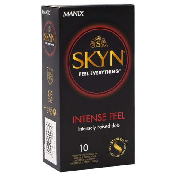 Manix SKYN Intense - Latexfreies, perlgenopptes Kondom (10 Stück) 