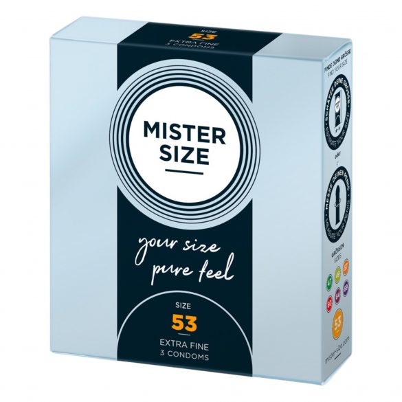 Mister Size dünnes Kondom - 53mm (3 Stück) 