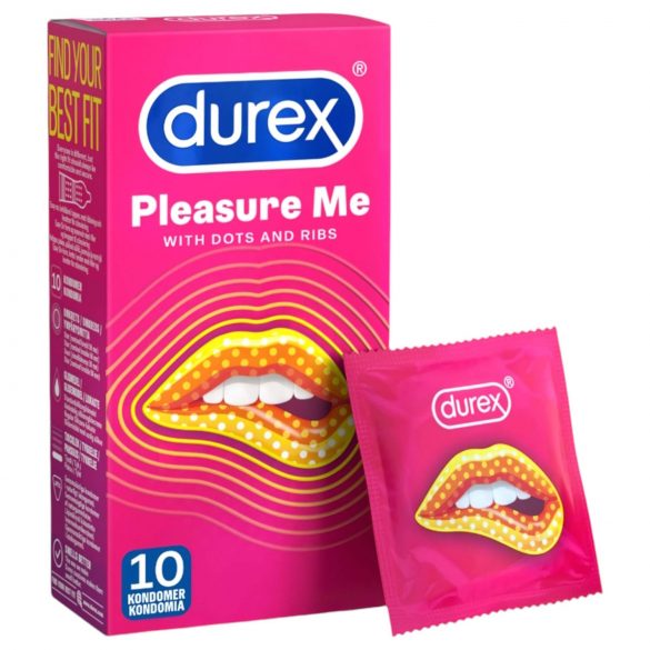 Durex Pleasure Me - gerippt & gepunktet Kondom (10 Stk.)