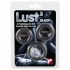 You2Toys - Lust Penisring-Trio aus robustem, flexiblem Silikon - Schwarz 