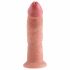 King Cock 9 - naturfarbener realistischer Dildo mit Saugnapf (23cm) 