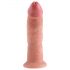 King Cock 9 - naturfarbener realistischer Dildo mit Saugnapf (23cm) 