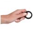 Black Velvet - Dickring, robust, 3,2 cm, schwarz