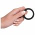 Black Velvet - dick Silikonring mit dicker Wand (3,8cm) - schwarz 