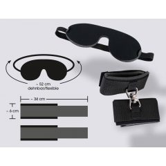 Bad Kitty - Handschellen und Augenbinde (schwarz)