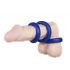 You2Toys - Dickwandiges Silikonring-Trio (blau) 