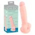 Medizinisches Silikon-Dildo (18cm) - Naturfarbe 