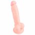 Medizinisches Silikon-Dildo (18cm) - Naturfarbe 