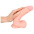 Medizinisch - gerader medizinischer Silikondildo (20cm) - Naturfarbe 