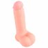 Medizinisch - gerader medizinischer Silikondildo (20cm) - Naturfarbe 