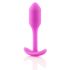 b-vibe Snug Plug 1 - Anal-Dildo mit innerem Gewicht (55g) - Pink für Anfänger 