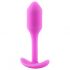 b-vibe Snug Plug 1 - Anal-Dildo mit innerem Gewicht (55g) - Pink für Anfänger 