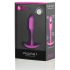 b-vibe Snug Plug 1 - Anal-Dildo mit innerem Gewicht (55g) - Pink für Anfänger 