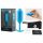 b-vibe Snug Plug 3 - doppelkugeliger Analdildo (180g) - blau 