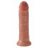 King Cock 8 Dildo (20 cm) - dunkle Naturfarbe 