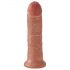 King Cock 20 cm Dildo - Dunkel Natur