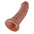 King Cock 8 Dildo (20 cm) - dunkle Naturfarbe 