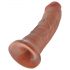 King Cock 8 Dildo (20 cm) - Dunkel Natur