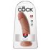 King Cock 8 Dildo (20 cm) - dunkle Naturfarbe 