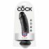 King Cock 8 Dildo (20 cm) - Schwarz