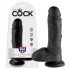 King Cock 8 Hoden Dildo (20 cm) - Schwarz 