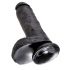 King Cock 8 Hoden Dildo (20 cm) - Schwarz 