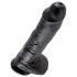 King Cock 10 Hoden Dildo (25 cm) - schwarz