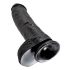 King Cock 10 Hoden Dildo (25 cm) - Schwarz 