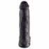 King Cock 12 mit Hoden großer Dildo (30 cm) - Schwarz