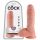 King Cock 8 Hoden Dildo (20 cm) - naturfarben