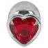 You2Toys - Diamond - 159g Aluminium Anal Plug (Silber-Rot)