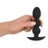 Black Velvet Heavy - 145g Kugel-Analdildo (schwarz) 