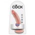 King Cock 7 Dildo (18 cm) - Naturfarben 