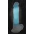 You2Toys Glow in the Dark - saugnapfbasierter, leuchtender Dildo mit Hoden (Blau) 