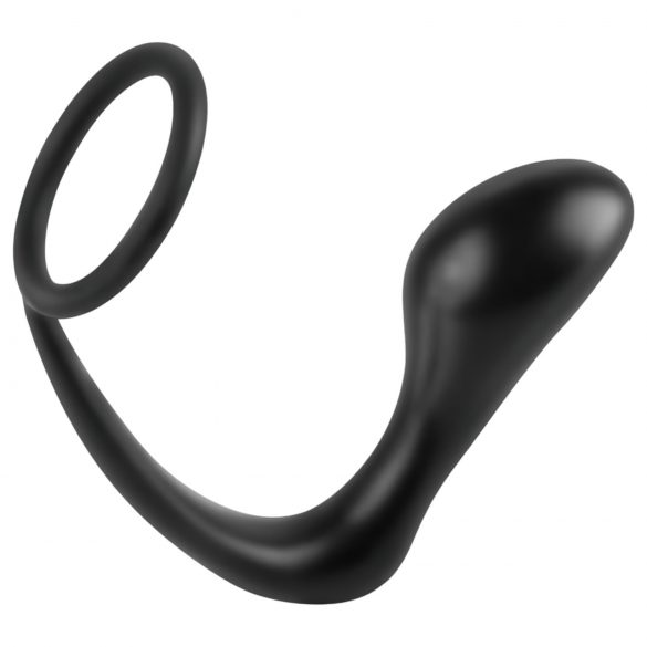 Analfantasy: Analplug mit Penisring (schwarz)