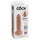 King Cock 6 Vorhautmeister - realistischer Dildo (15 cm) - Naturfarbe 