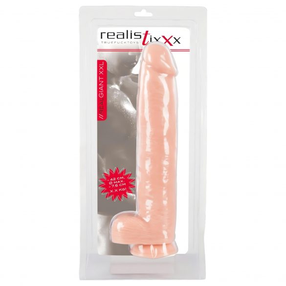 Realistixxx Riese 3XL - realistischer Dildo (42cm) - Naturfarbe 