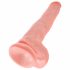 King Cock 14 Hoden großer Dildo (35cm) - Naturfarben 