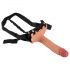 Realistixxx Strap-on - aufsetzbarer, hohler, lebensechter Dildo (natur) 