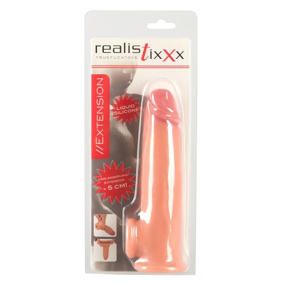 Realistixxx - Hodenring Penisverlängerungshülle - 19cm (Natur) 