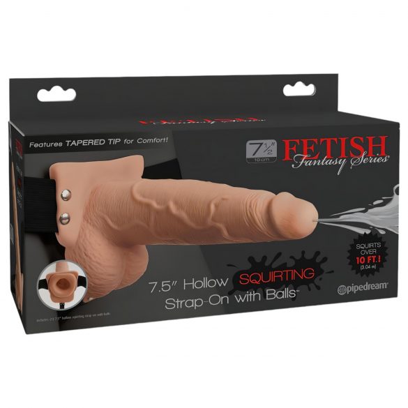 Fetisch Strap-On 7,5 - spritzender Dildo (natur)