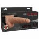 Fetisch Strap-On 7,5 - anlegbarer, hohler, spritzender Dildo (naturfarben) 