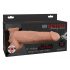 Fetish Strap-On 9 - hohler, spritzender Dildo zum Anstrappen (naturfarben) 