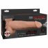 Fetisch Strap-On 9 - anlegbarer, hohler, spritzender Dildo (natur)