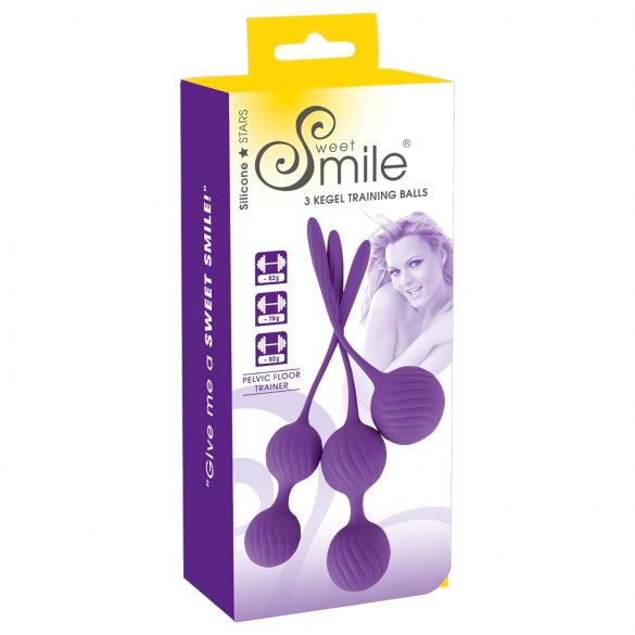 SMILE 3 Kegel - Liebeskugel-Set - Lila (3-teilig) 