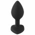 You2Toys Analplug - Anal-Dildo mit weißem Stein (schwarz) 