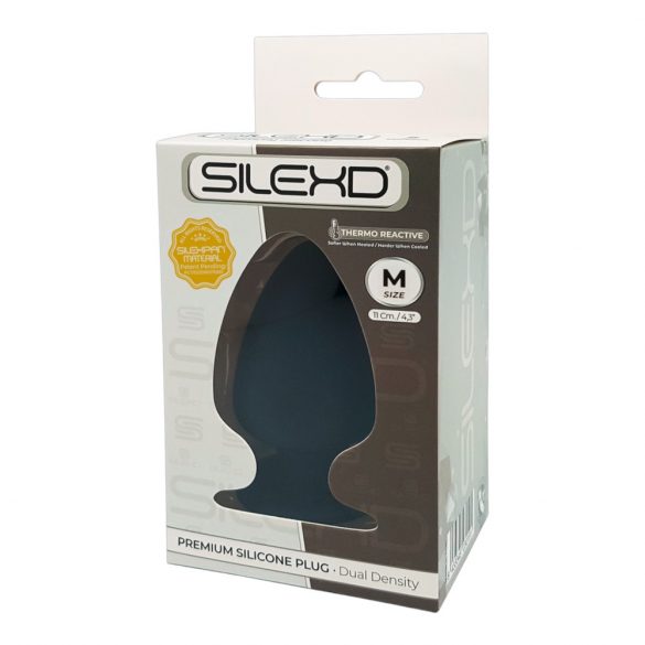 Silexd M - formbare Anal-Dildo - 11cm (schwarz) 