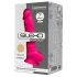 Silexd 7 - formbarer, saugnapfenhafter Dildo mit Hoden - 17,5cm (pink) 