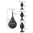 Black Velvet - Anal-Plug-Set (4-teilig) - Schwarz