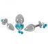 You2Toys - Analplug-Set mit Leine (silber)